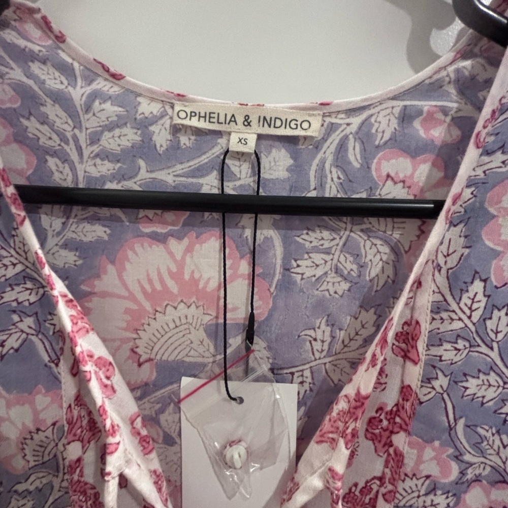 Ophelia & Indigo Chic Patterned Long Sleeve Dress XS - Picture 2 of 4
